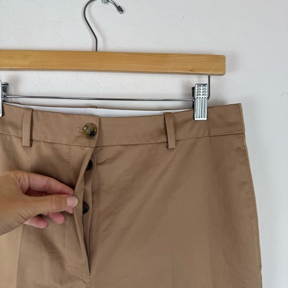 HUGO Boss Cotton High Rise Button Fly Tachino2 Trouser in Medium Beige - Picture 10 of 14